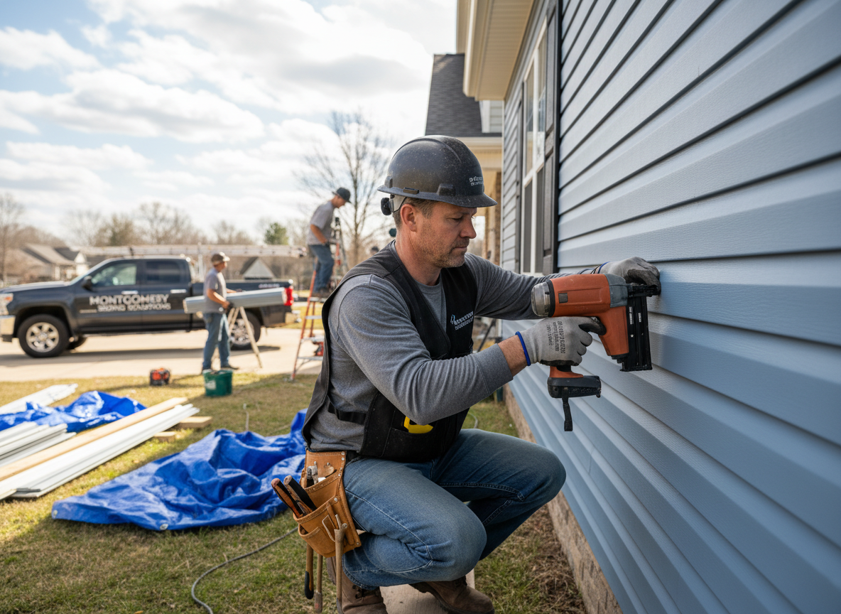 Siding contractor work by Voltiva Systems in Montgomery, ohio