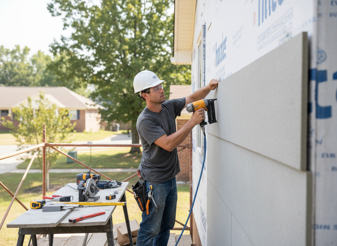 Siding contractor in Garden District