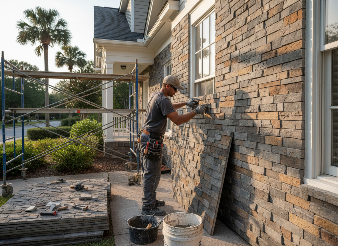 Siding contractor in Young Place